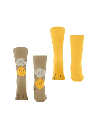 BURLINGTON | Chaussettes homme EVERYDAY, lot de 2, tailles 40-46, anthracite chiné. | beige